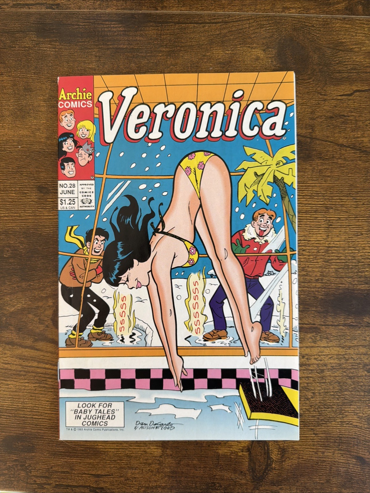 VERONICA #28 CLASSIC COVER DAN DECARLO ARCHIE Comics 1993 Sexy Cover