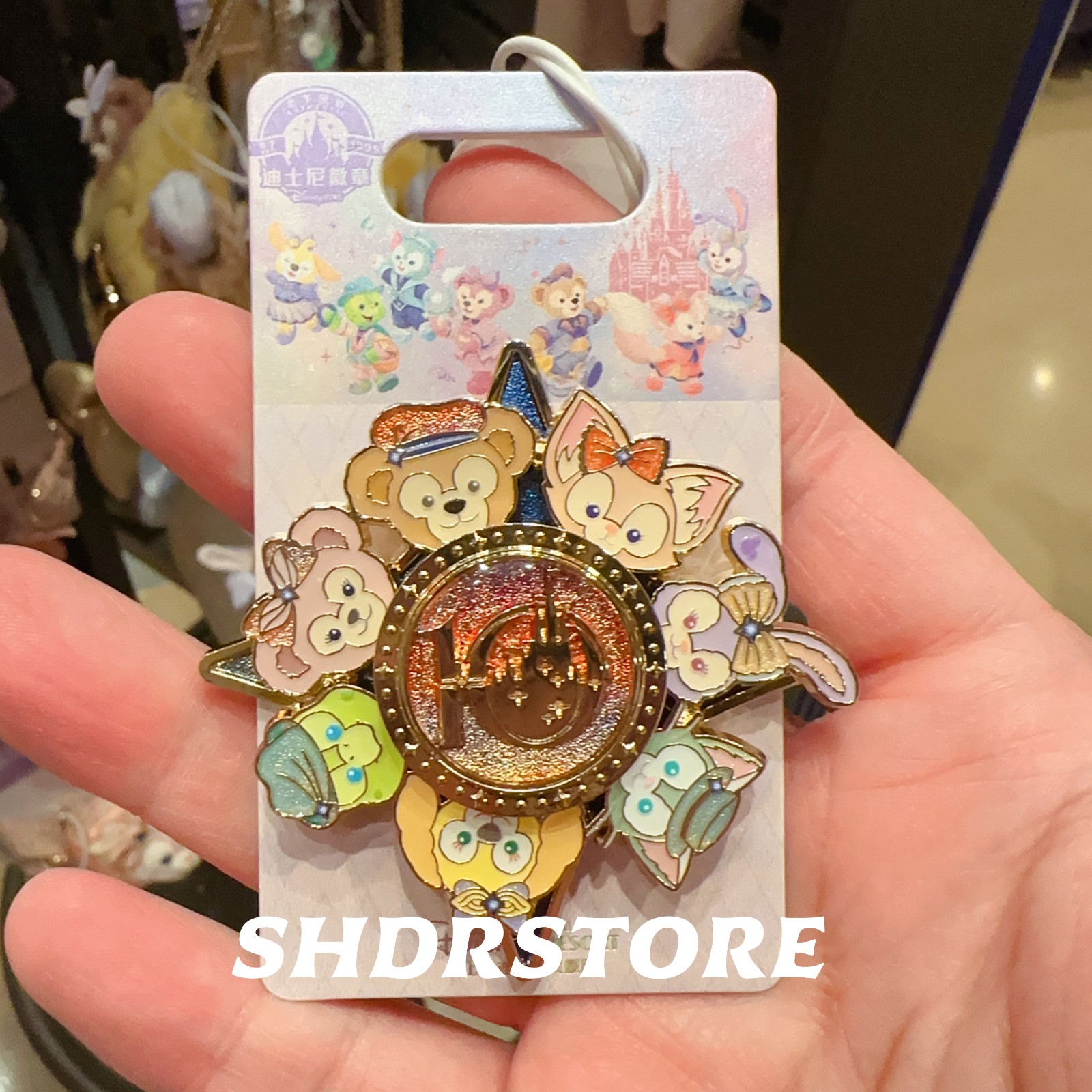 Disney pin spinner 2026 Duffy friends shanghai disneyland 10th anniversary