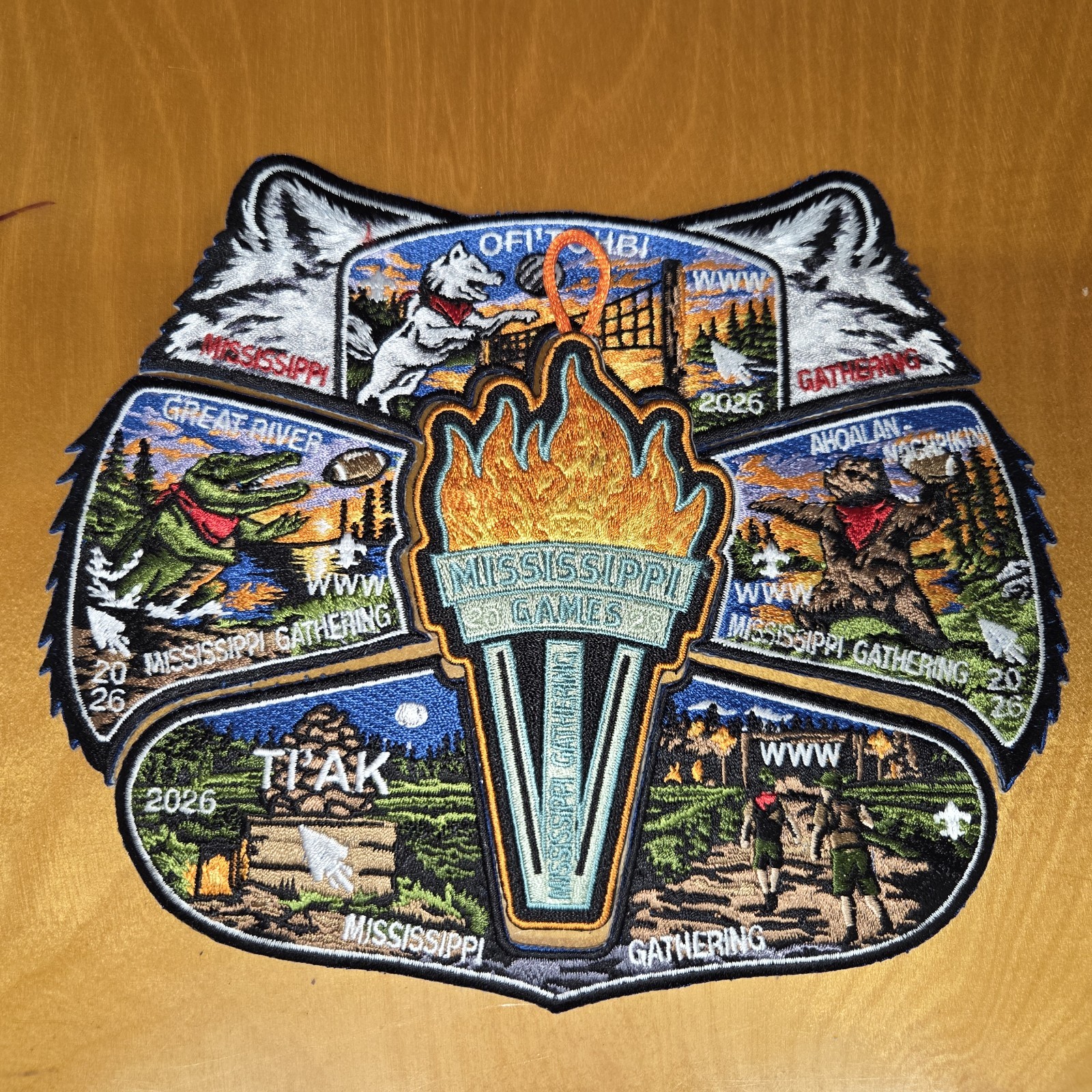 2026 MS OA Gathering TN Lodges 193 260 558 748 Participant Patch Puzzle 