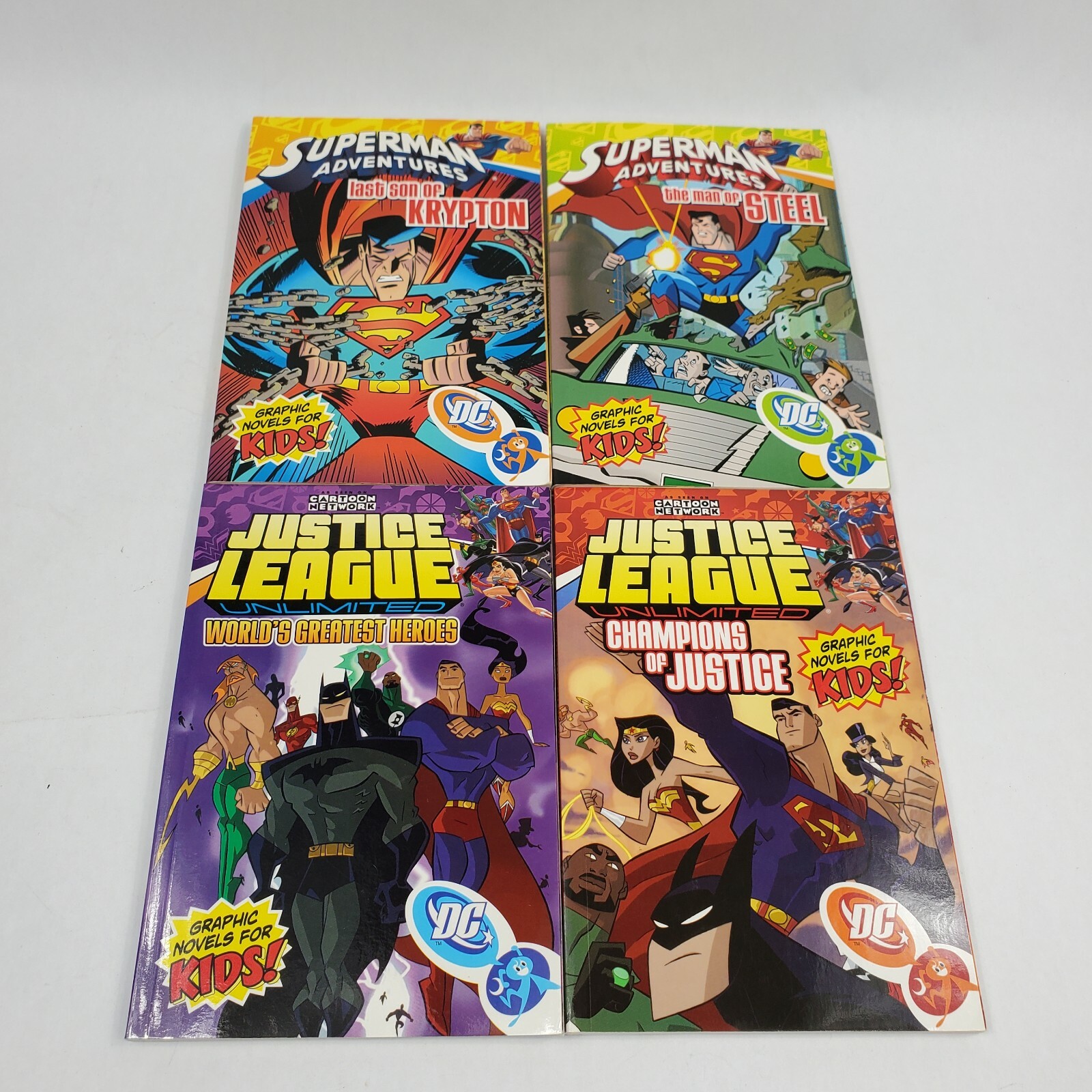 Justice League Unlimited Vol 2 & 3 + Superman Adventures Vol 3 & 4 TPB New Lot