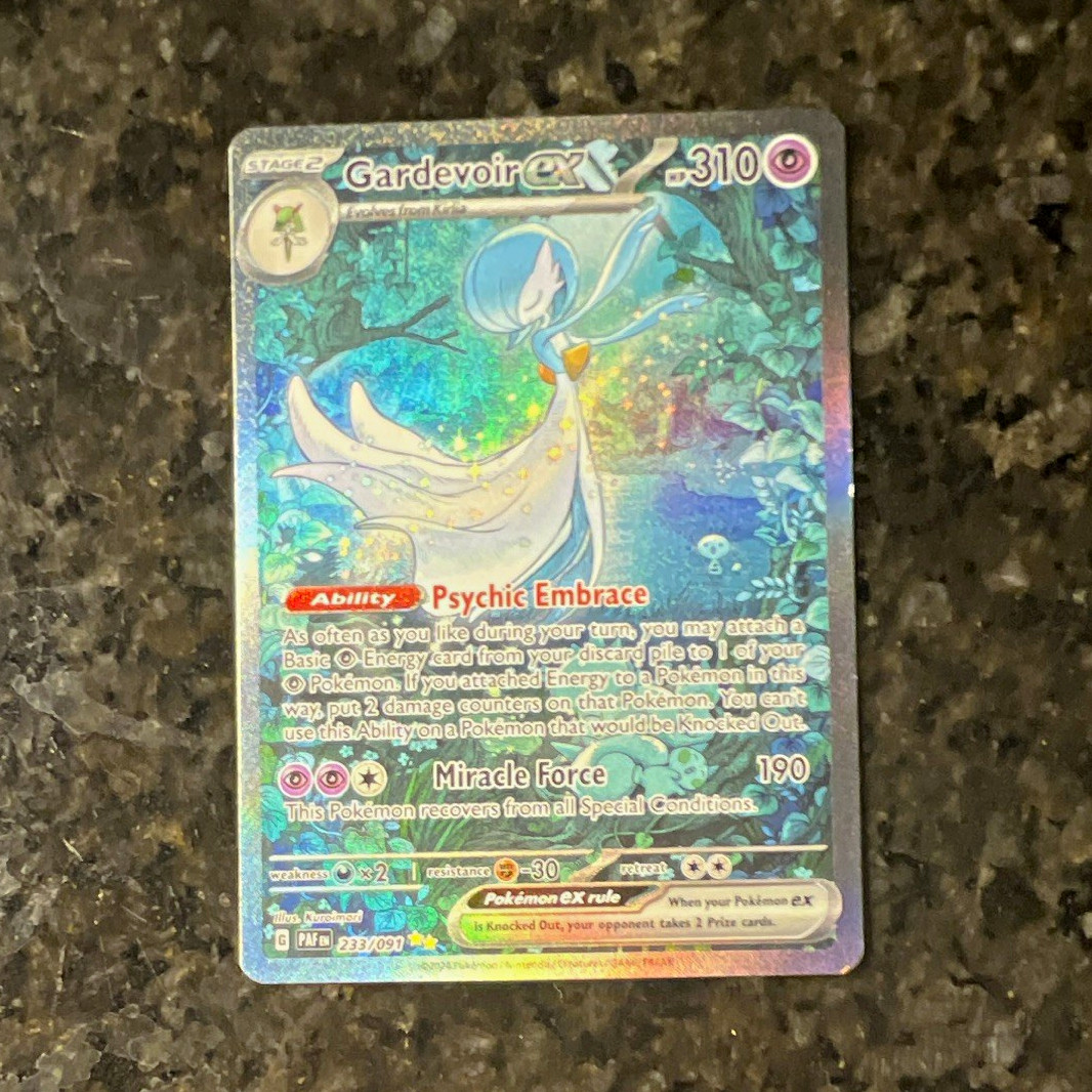Pokémon TCG Gardevoir ex 233/091 SV Paldean Fates SIR Full Art Holo