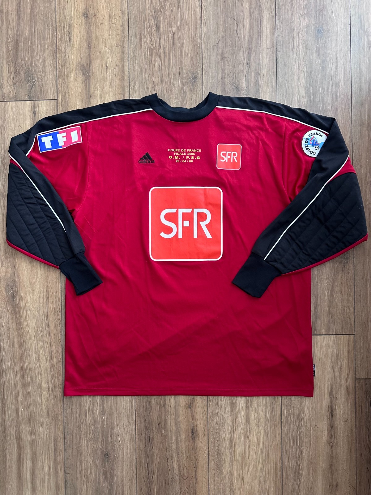 PSG Adidas Goalkeeper Shirt Letizi 2006 French Cup Final OM PSG XL