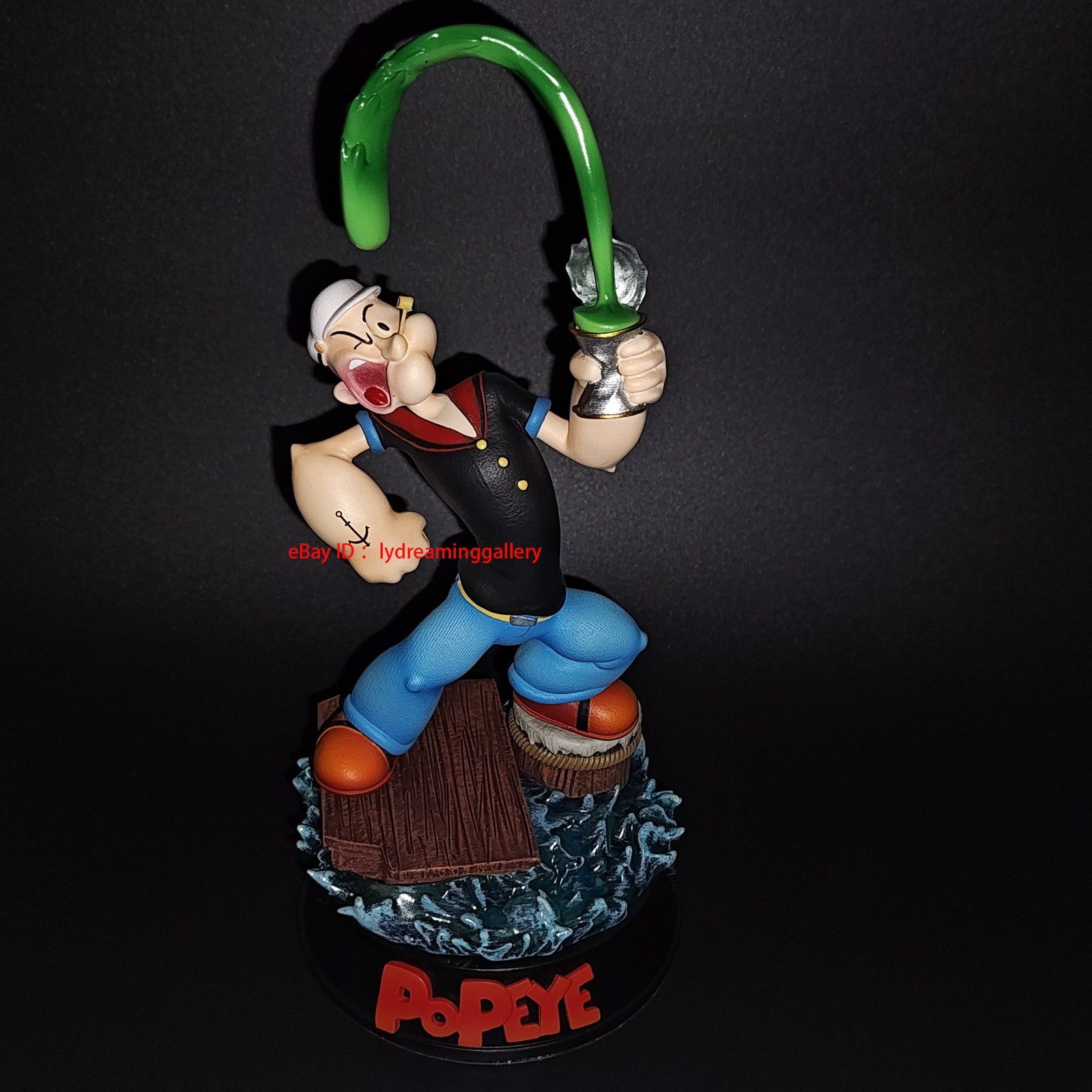 M3 STUDIO Popeye the Sailor Eating Spinach 20cm Limited Collector\'s Statue