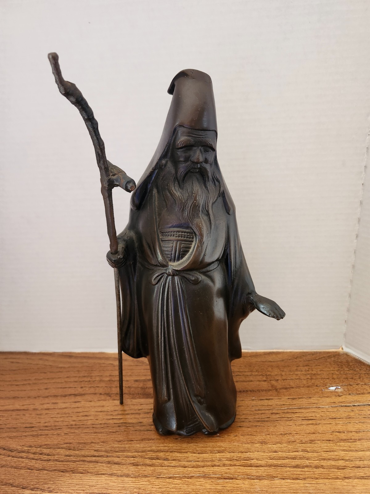 Vintage Handmade Bronze Metal Japanese Style Su Wu Figure Statue Vintage Handmade Bronze Metal Japanese Style Su Wu Figure Statue