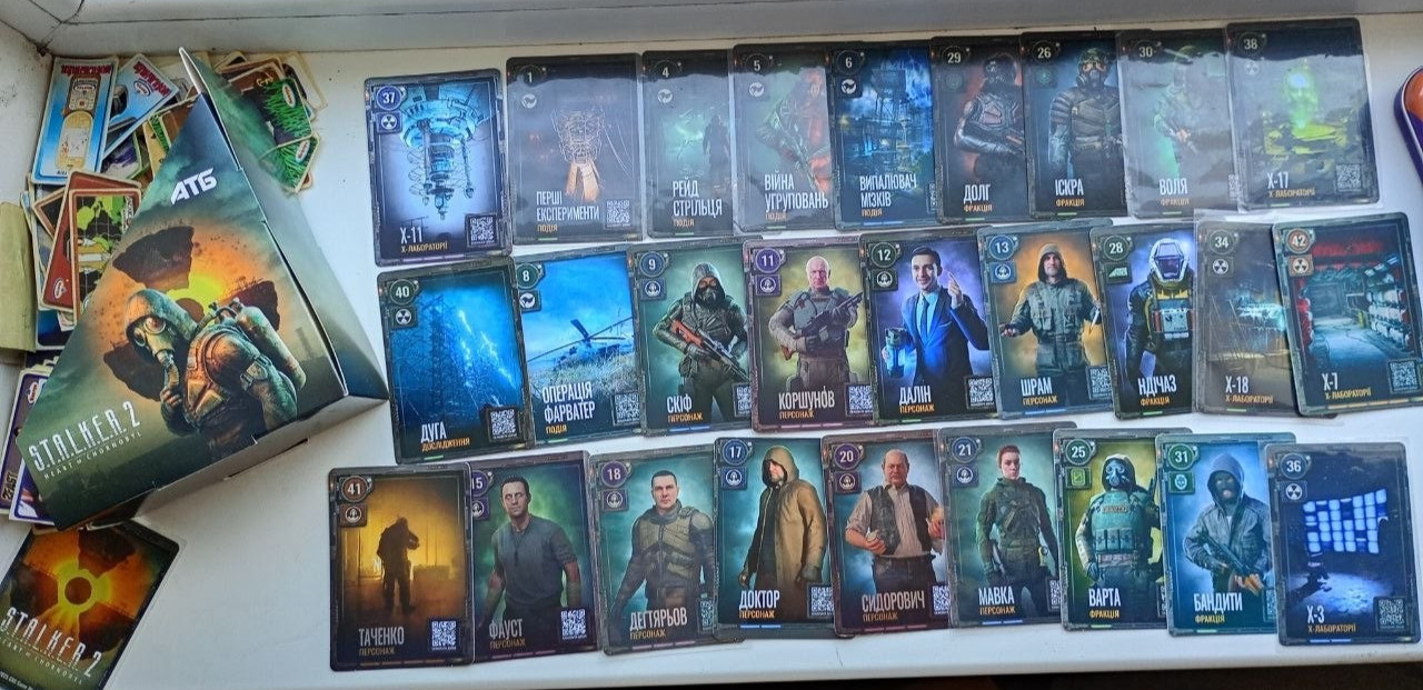 Stalker 2 Cards Showcase Display Box Lot 27 Trading Cards Skif Sidorovich Rare