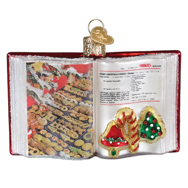 Old World Christmas BETTY CROCKER COOKBOOK (32768) Glass Orn.