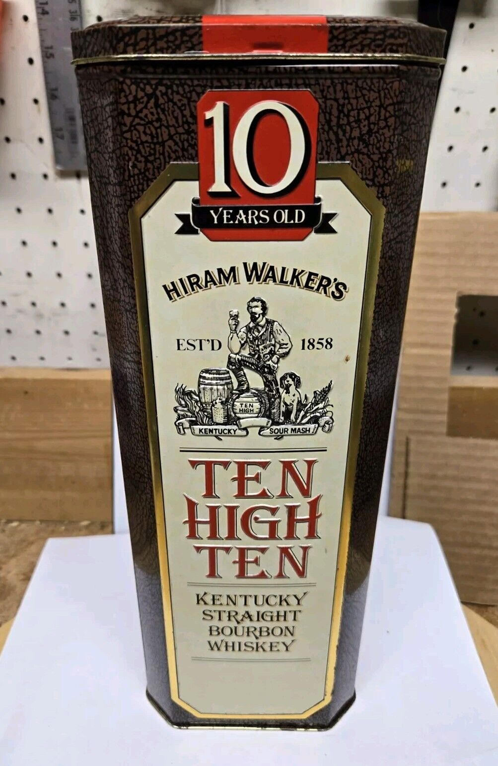 Hiram Walkers - Ten High Ten Whiskey Tin - Bardstown - Bourbon