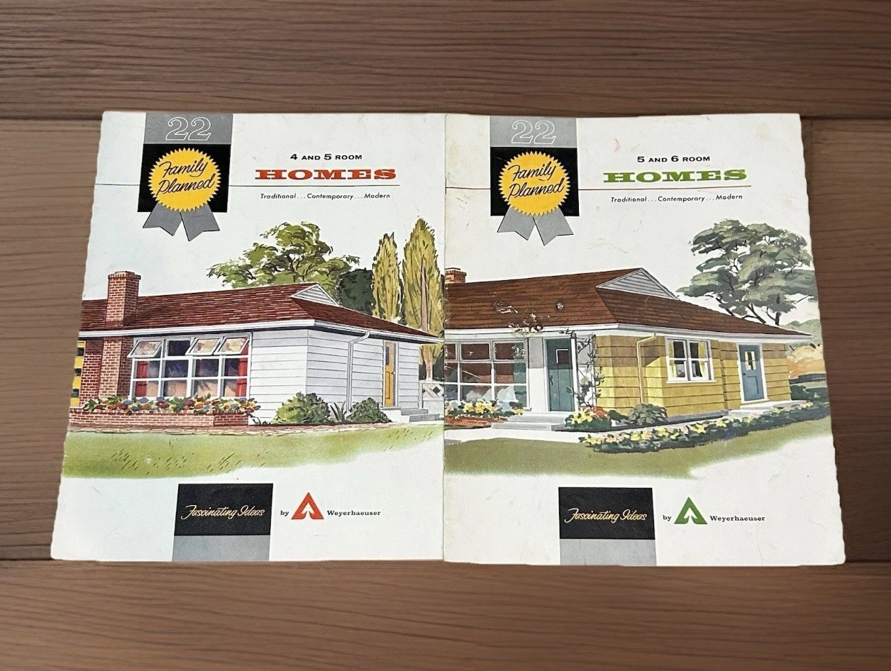 2-Weyerhaeuser Family Planned Homes Plans Mid Century 1950’s Contemporary 2-Weyerhaeuser Family Planned Homes Plans Mid Century 1950’s Contemporary