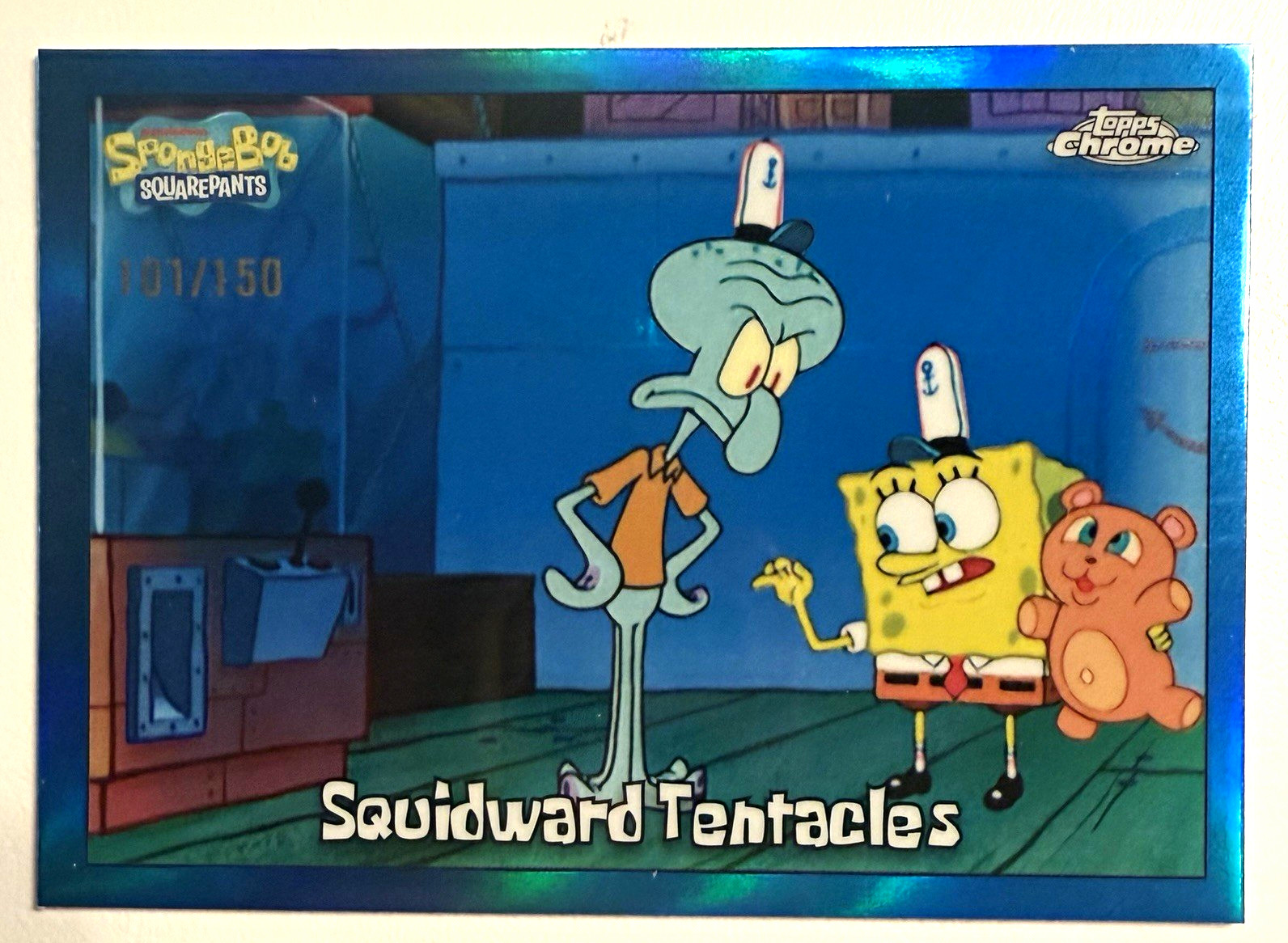 2025 Topps SpongeBob Chrome 25th Anniversary #23 Squidward Tentacles /150