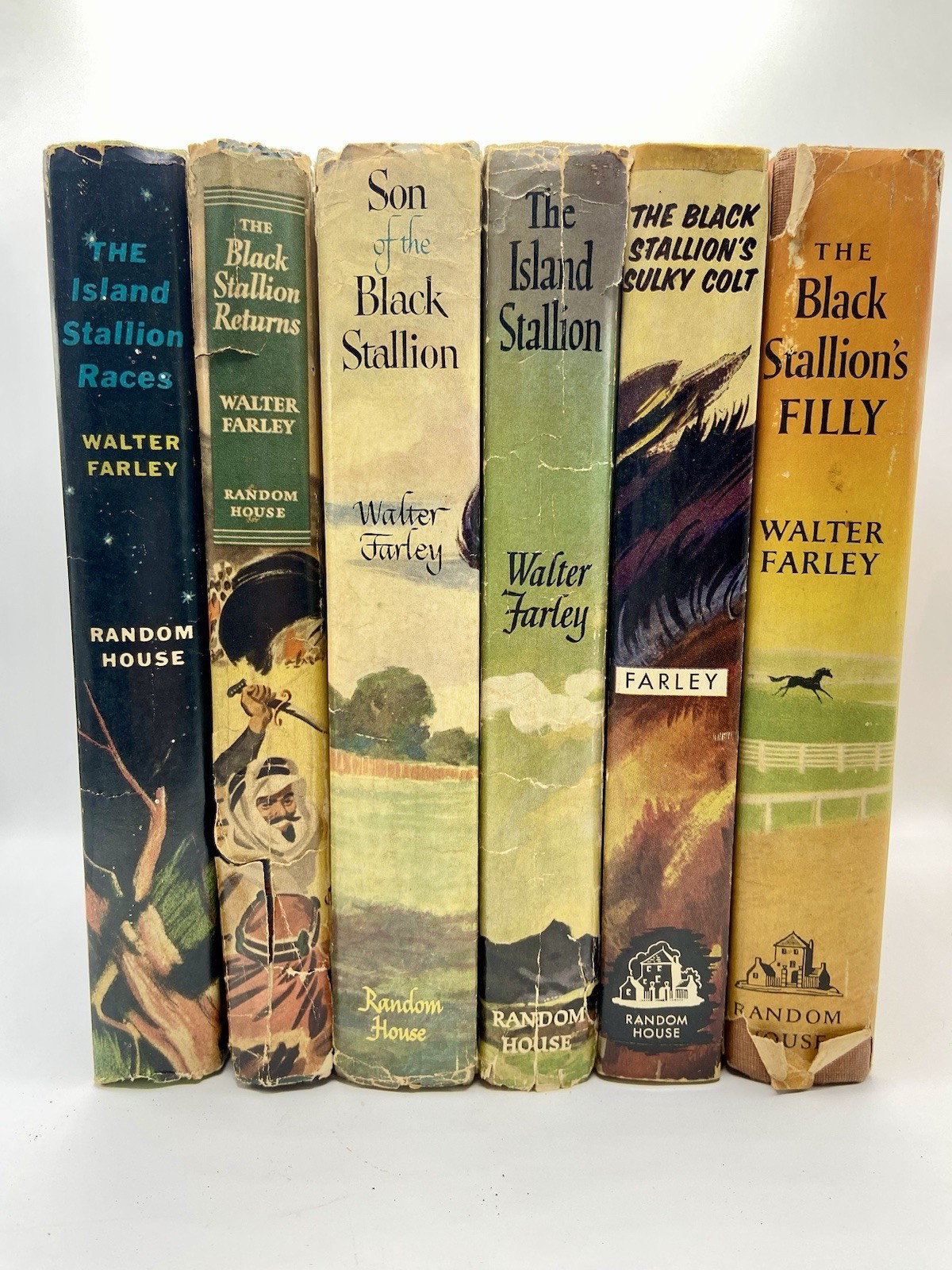 VTG Walter Farley Black Stallion/Island Stallion HC Lot Of 6 W/DJ- 2 1st Print