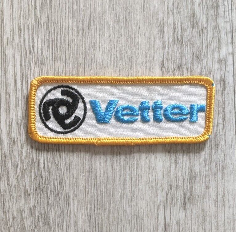 Vintage Vetter Motorcycle Fairings Luggage Accessories Logo Embroidered Patch