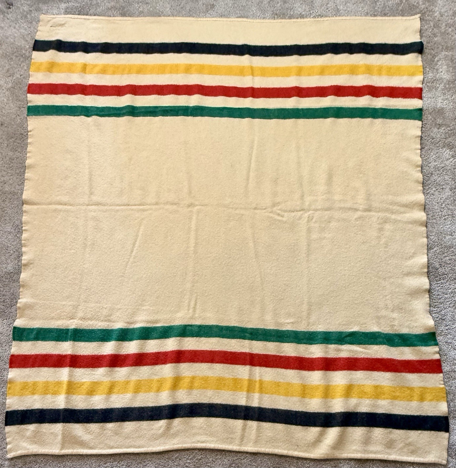 Vintage EARLY'S WITNEY POINT Wool 4 Point Blanket Made in England 68 X 78 Inches