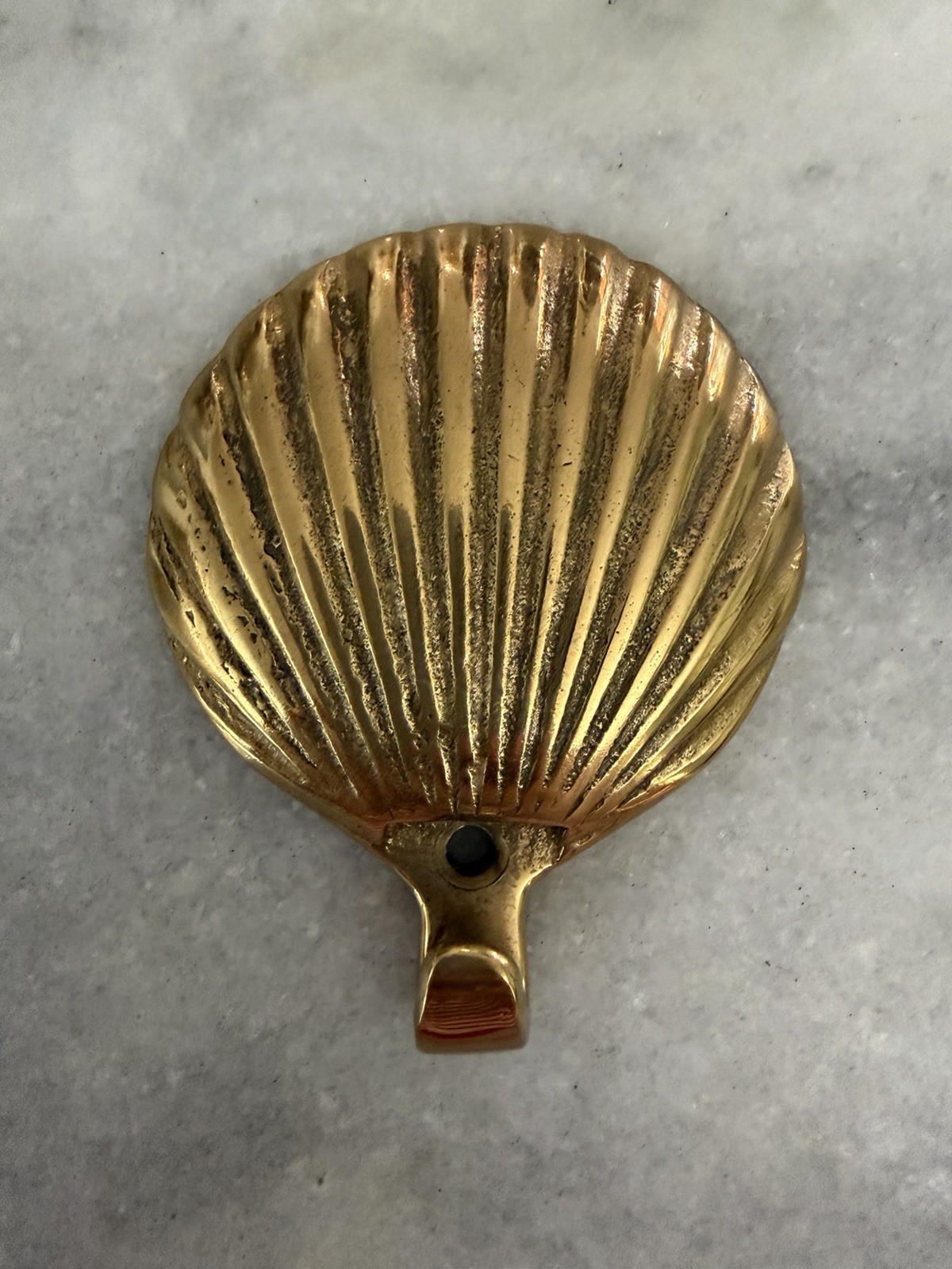 Vintage Brass Wall Hook 2 Inches