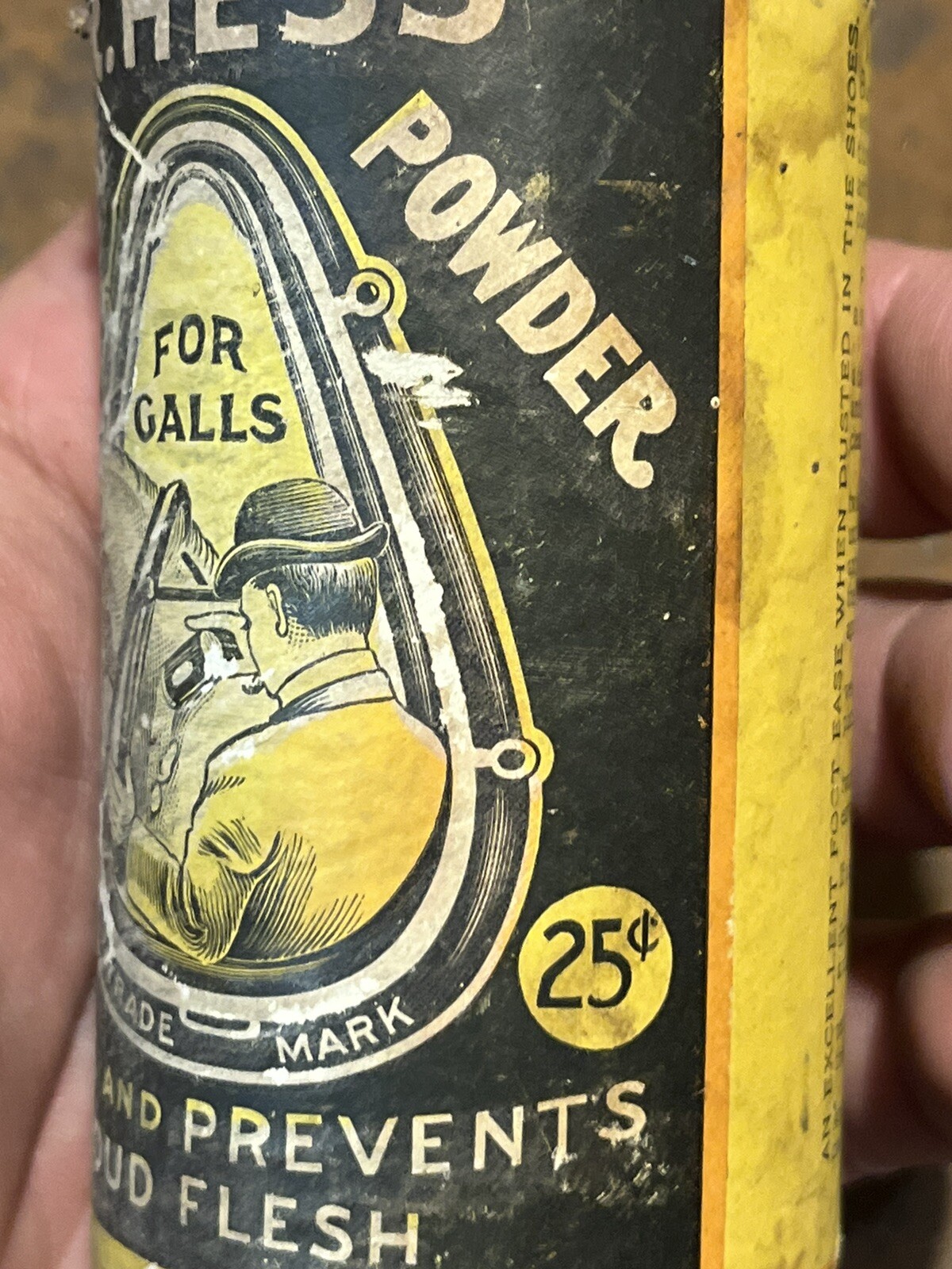 Early DR. HESS Healing MEDICATED POWDER TIN Veterinary Vet Animal Horse Pet
