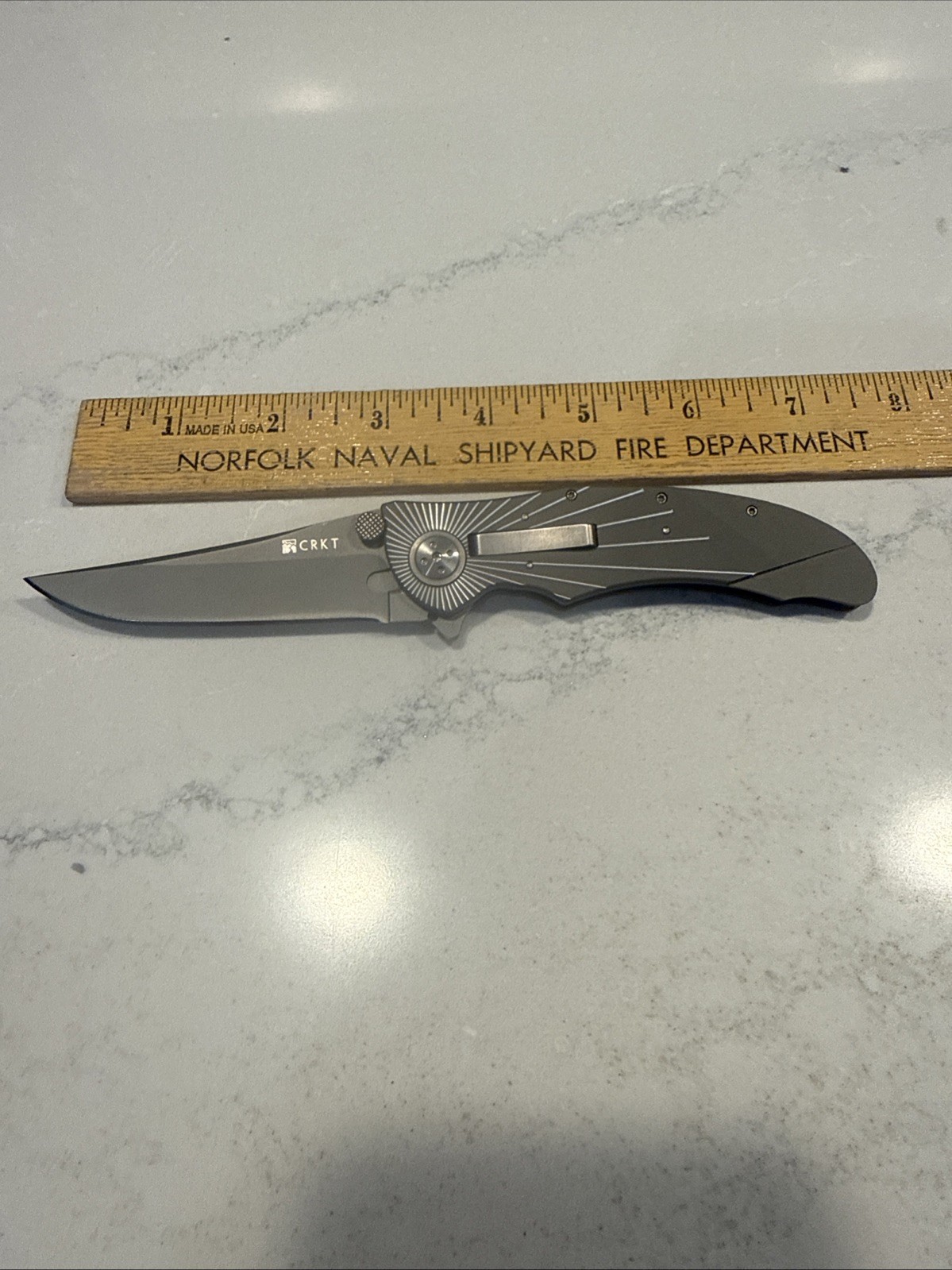 CRKT Elishewitz Starlight E-Lock Folding Knife, Bead Blast, 7343