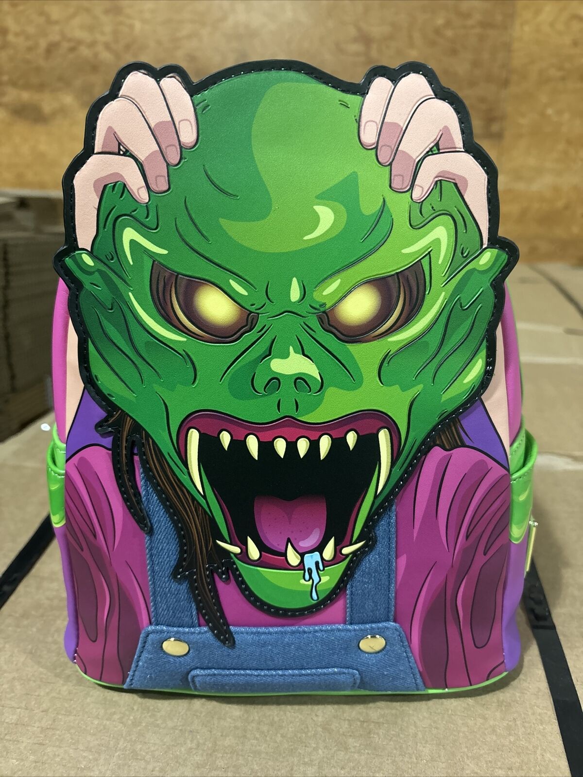 Loungefly Goosebumps Haunted Mask Glow In The Dark Backpack