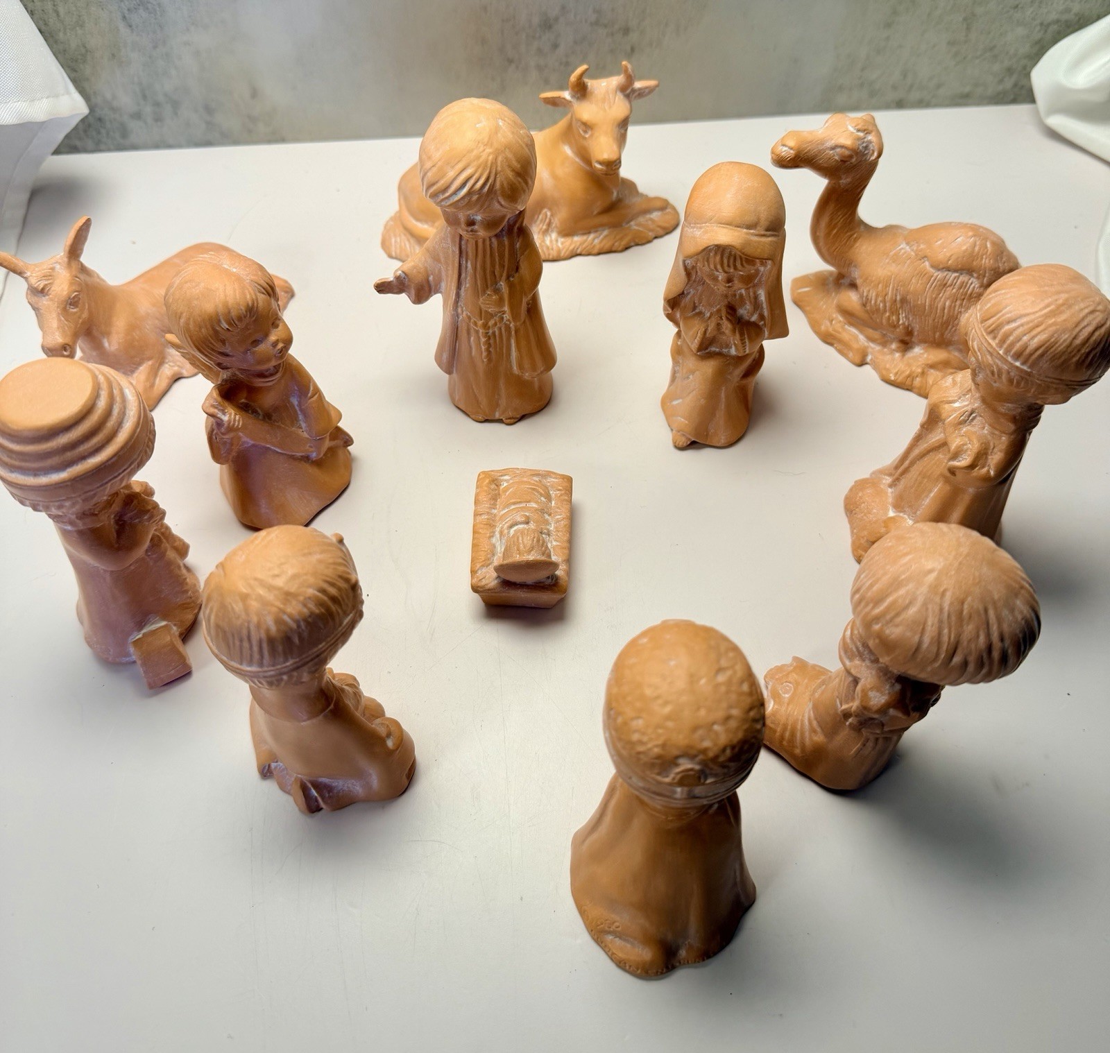 80’s Terracotta Nativity Set Vintage Duncan Enterprises EUC No Chips/Cracks