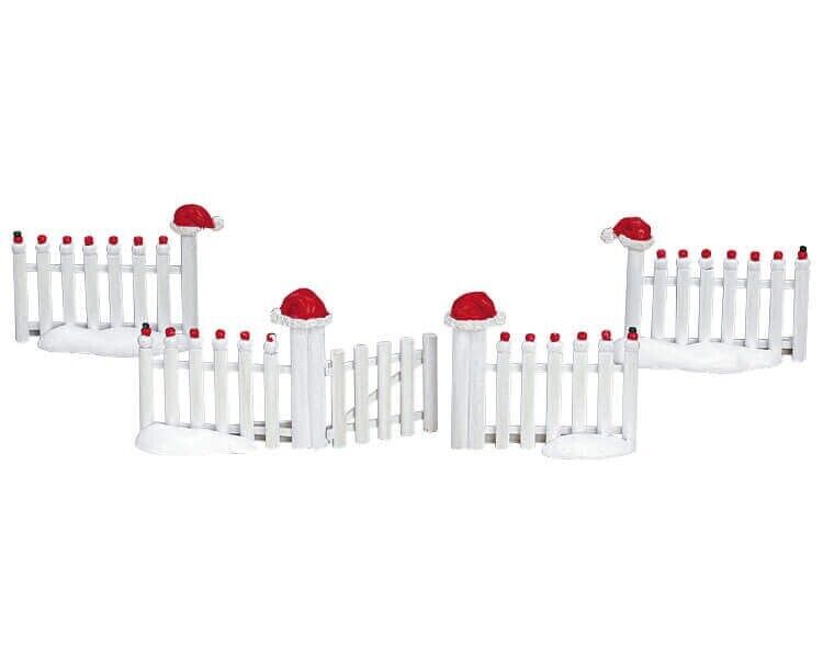 Lemax Village Collection 'Peppermint Pickets' - NIP - Set of 4