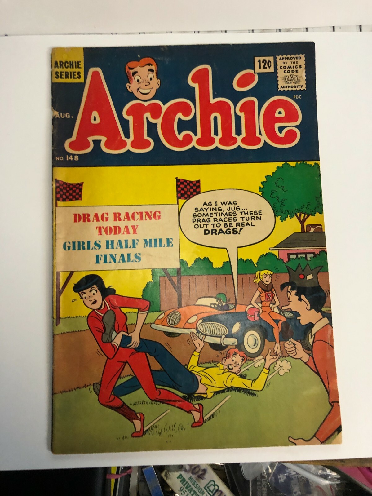 ARCHIE COMICS   #148  SILVER AGE HOT ROD ISSUE   BETTY   VERONICA   RIVERDALE