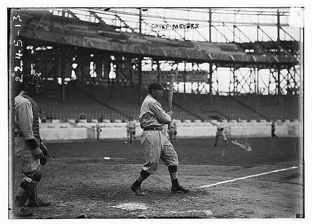 Chief Meyers New York NL baseball c1900 Large Old Photo