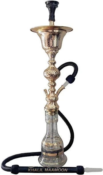 Khalil Maamoon Gold Hookah by Tornado Khalil Maamoon Large Size 33\'\'