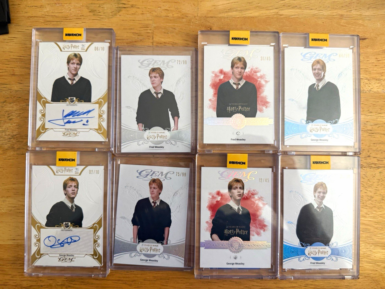 KAKAWOW GEM Harry Potter Fred & George Weasley James/Oliver Phelps Auto Lot 8