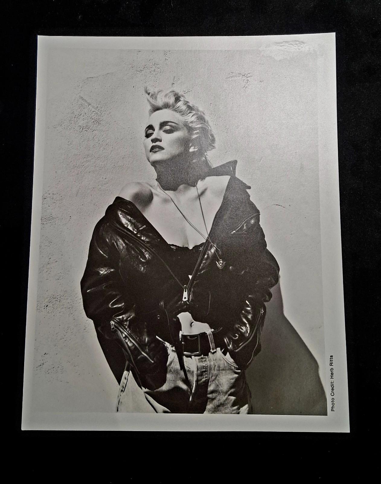 MADONNA,1986 8X10 Matte photo by Herb Ritts. MADONNA,1986 8X10 Matte photo by Herb Ritts.