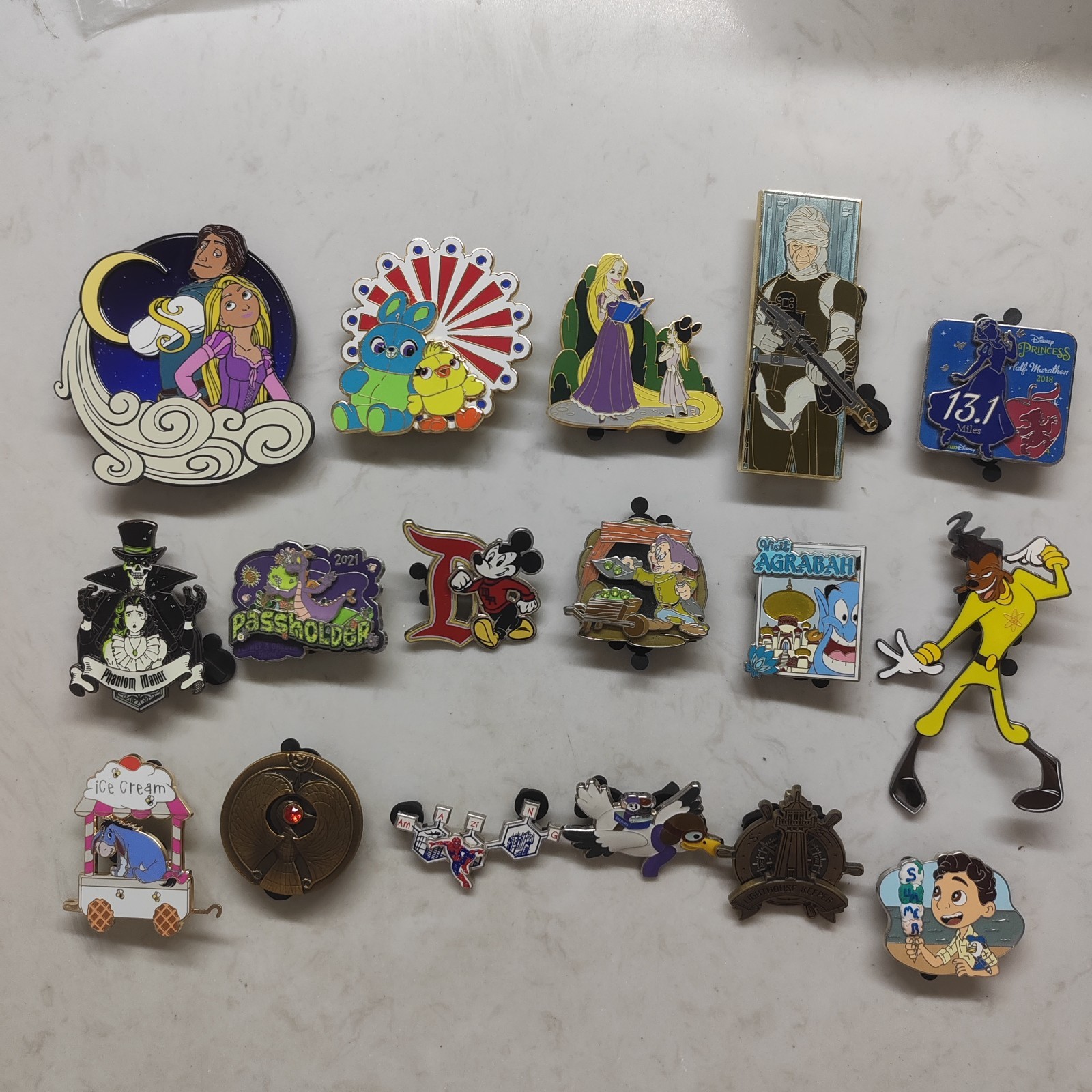 Disney exchange badges come in groups of 15 pins
