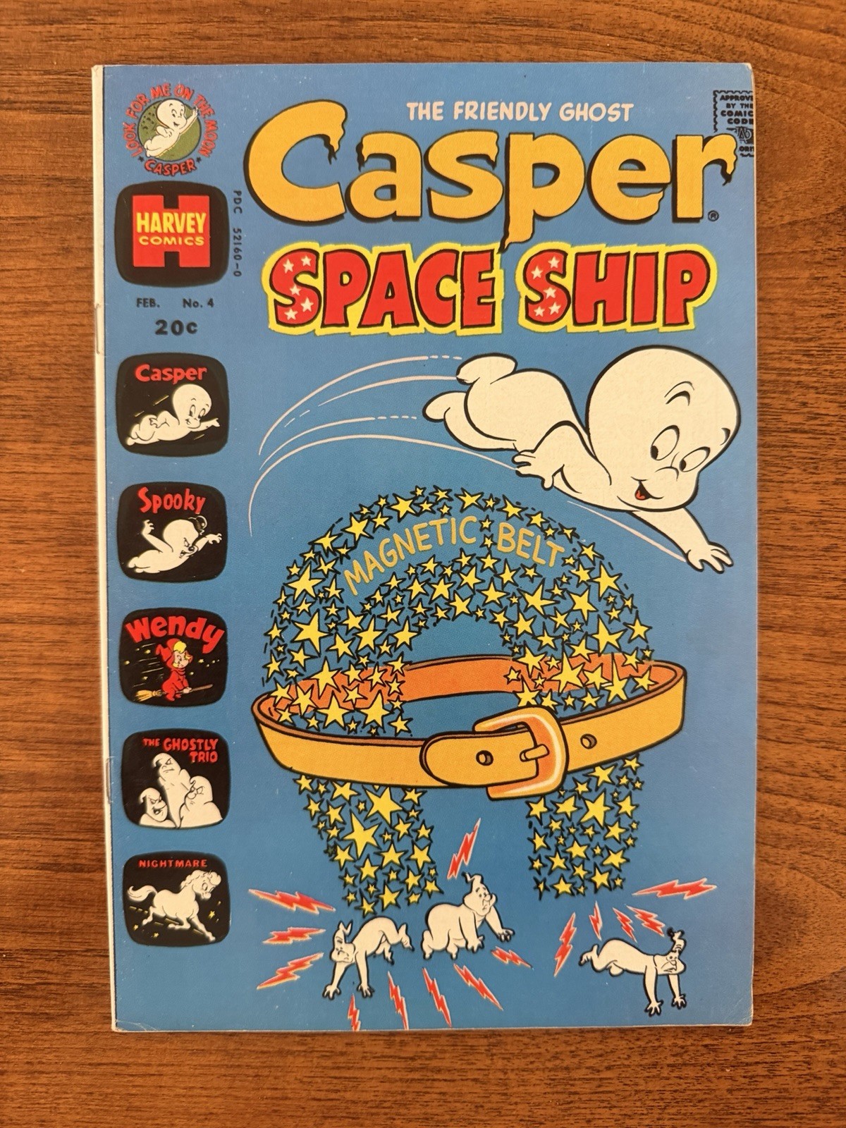 Casper Space Ship #4 1973 Harvey Comics Bronze Age Vintage Comic Book