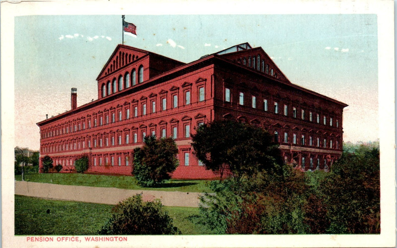 The Pension Building, Nation\'s Capital Choicest Views. Washington D.C. Postcard