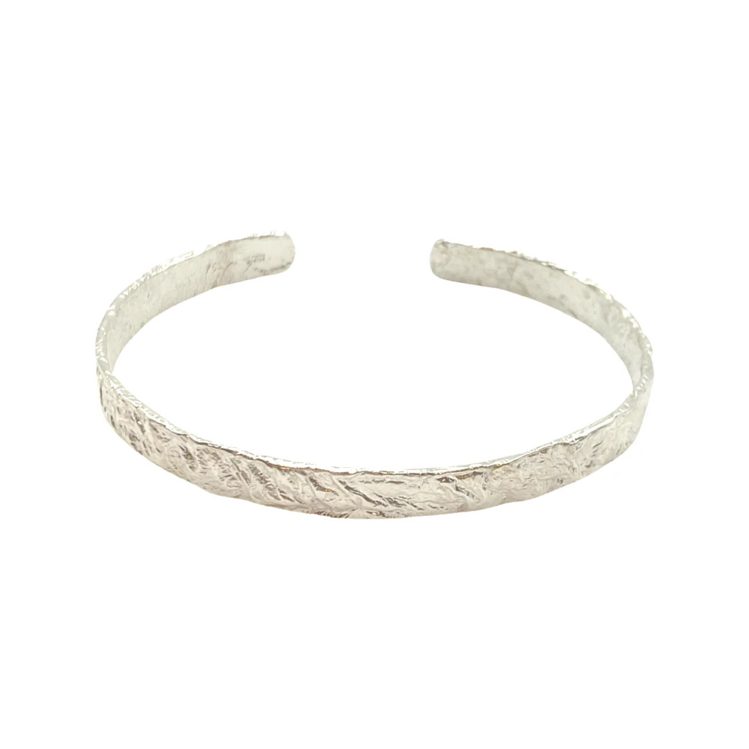 Thin Hammered Cuff Sterling Silver Thin Hammered Cuff Sterling Silver