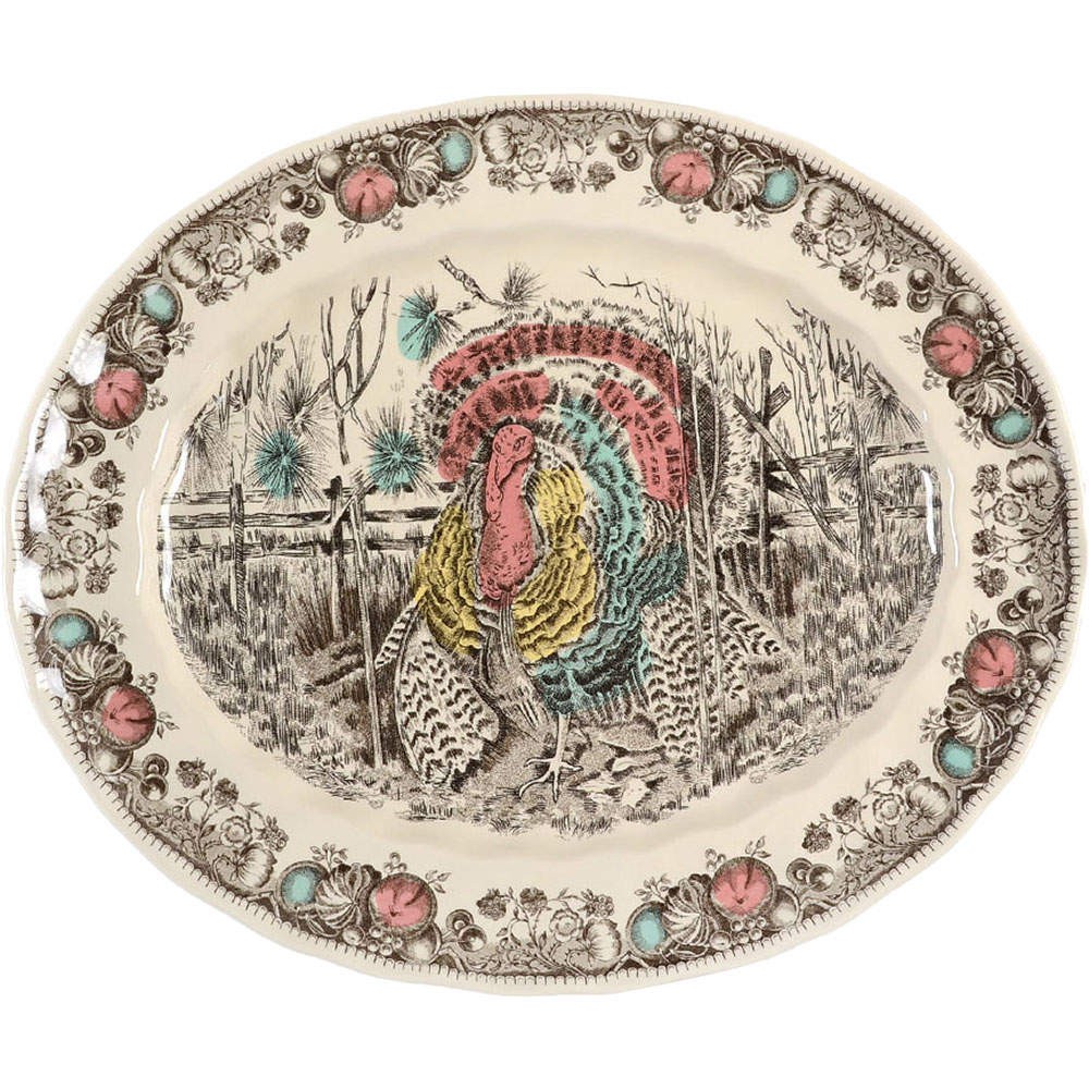 Johnson Brothers His Majesty  Oval Serving Platter 6455754