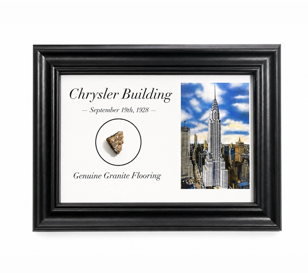 CHRYSLER BUILDING, NYC - Genuine Artifact Framed - 5x7 inch - New York City