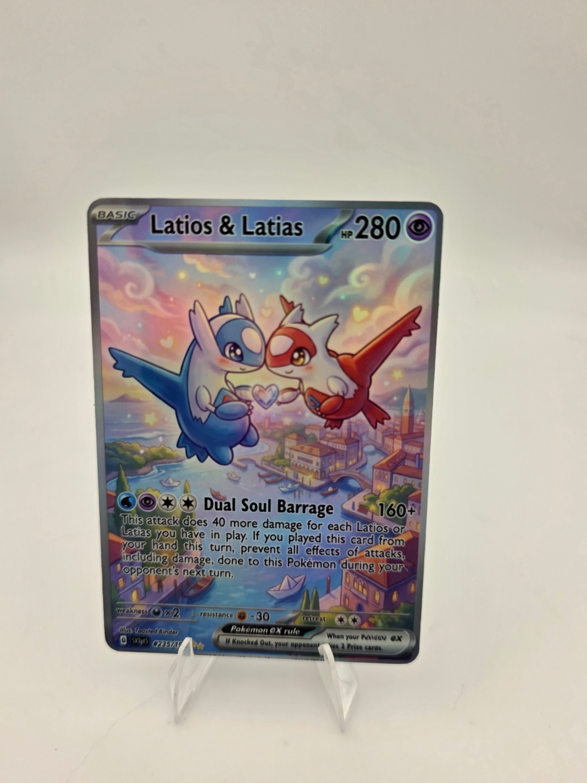 CUSTOM FAN ART Latios Latias Twin Holo Card