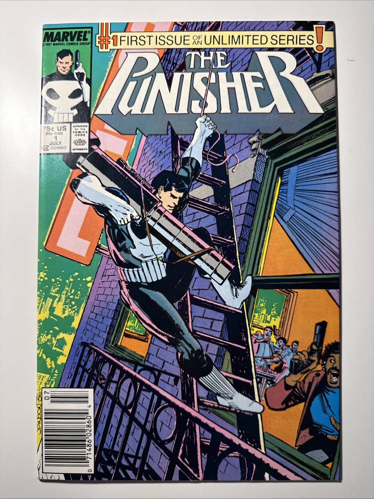 The Punisher #1 NEWSSTAND (Marvel Comics July 1987) 🔑KEY ISSUE 🔥HIGH GRADE NM+