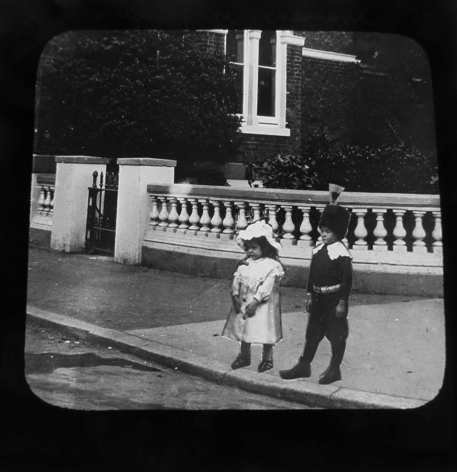Glass Magic lantern slide THE ANGEL OF THE TENEMENT NO.14 C1890 VICTORIAN TALE