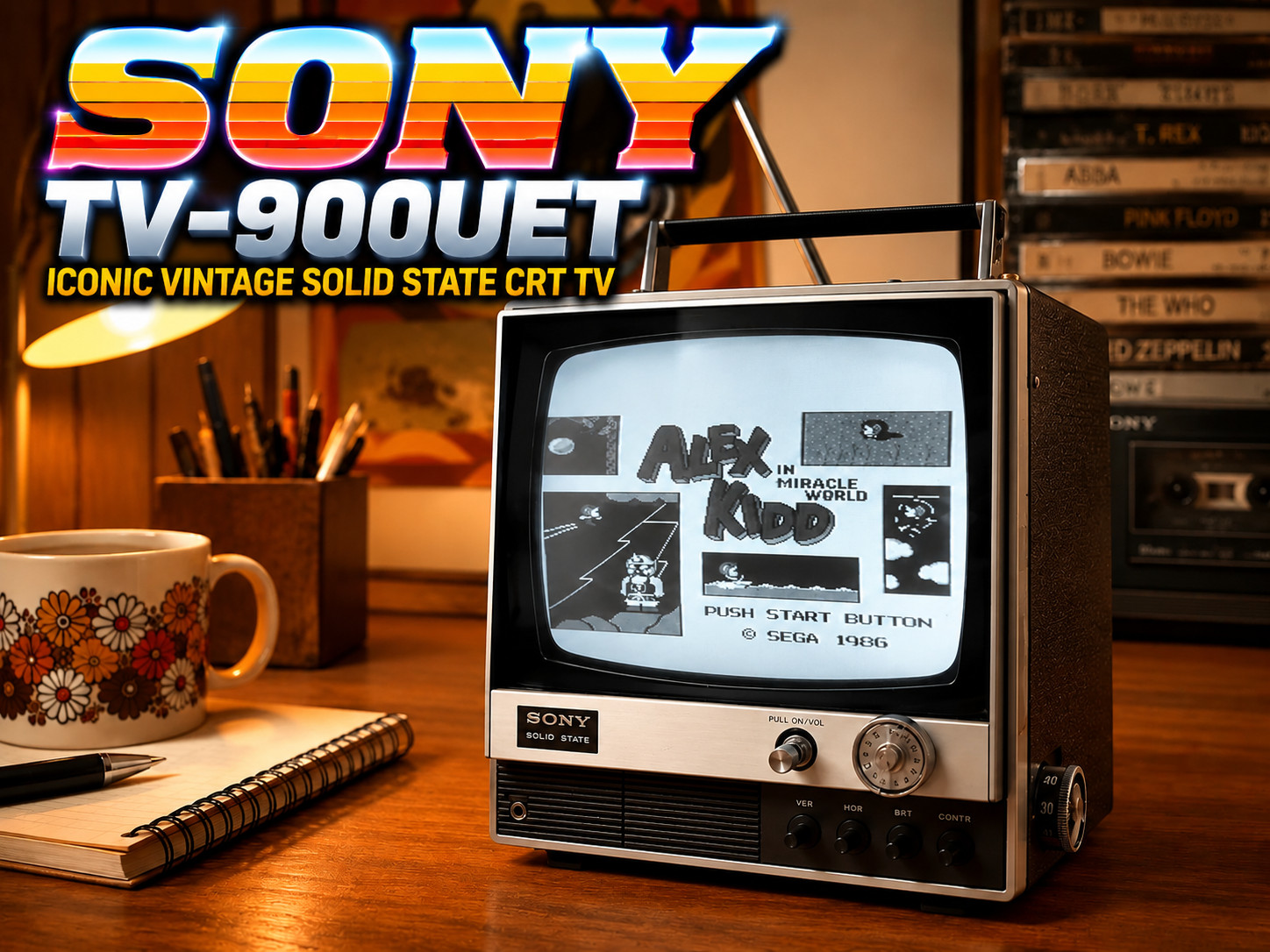SONY TV-900UET 🌈RaRe🌈 Iconic Vintage Solid State CRT TV