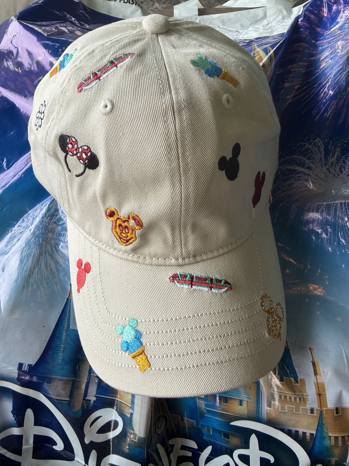 Disney Park 2026 WDW Snacks & Icons Monorail Mickey Waffle Baseball Hat Cap