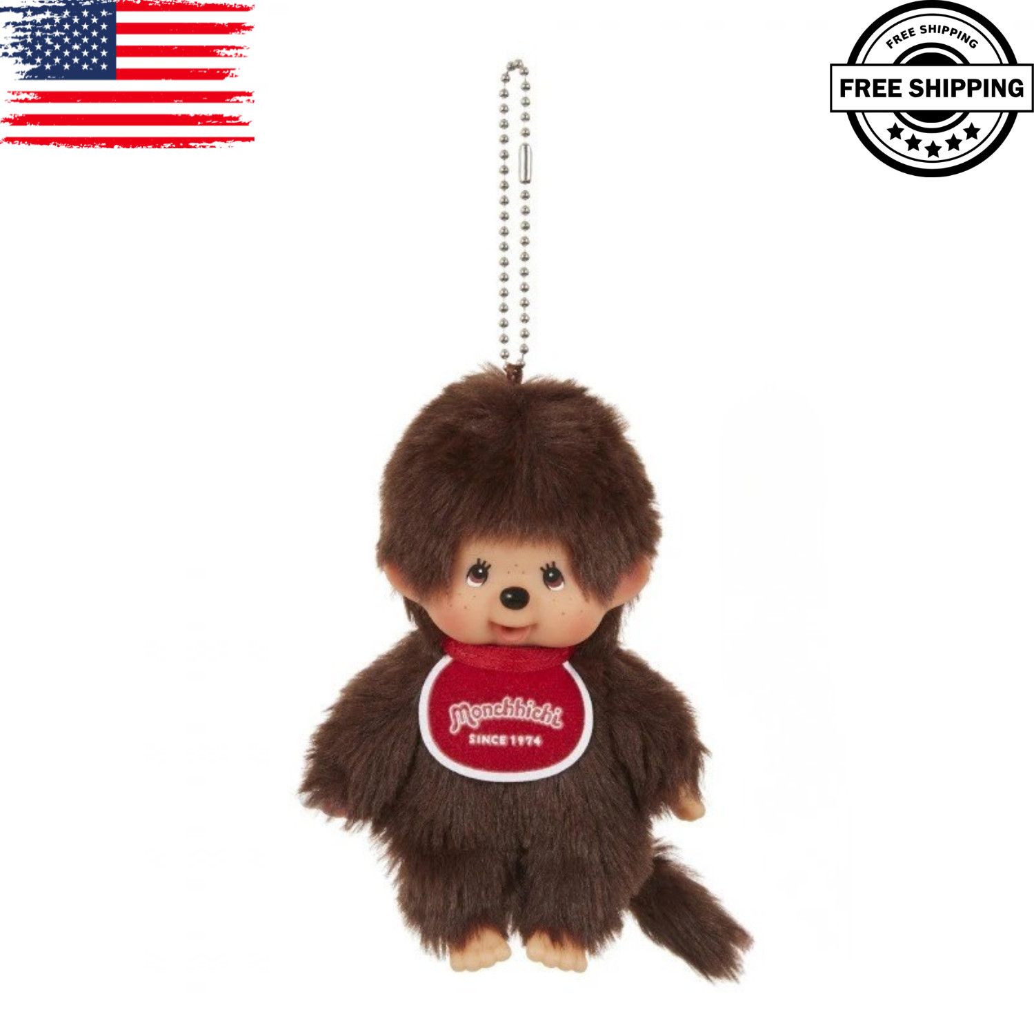 Monchhichi Plush Keychain Kawaii Monkey Doll Bag Charm Hanging Pendant Gift Toy Monchhichi Plush Keychain Kawaii Monkey Doll Bag Charm Hanging Pendant Gift Toy