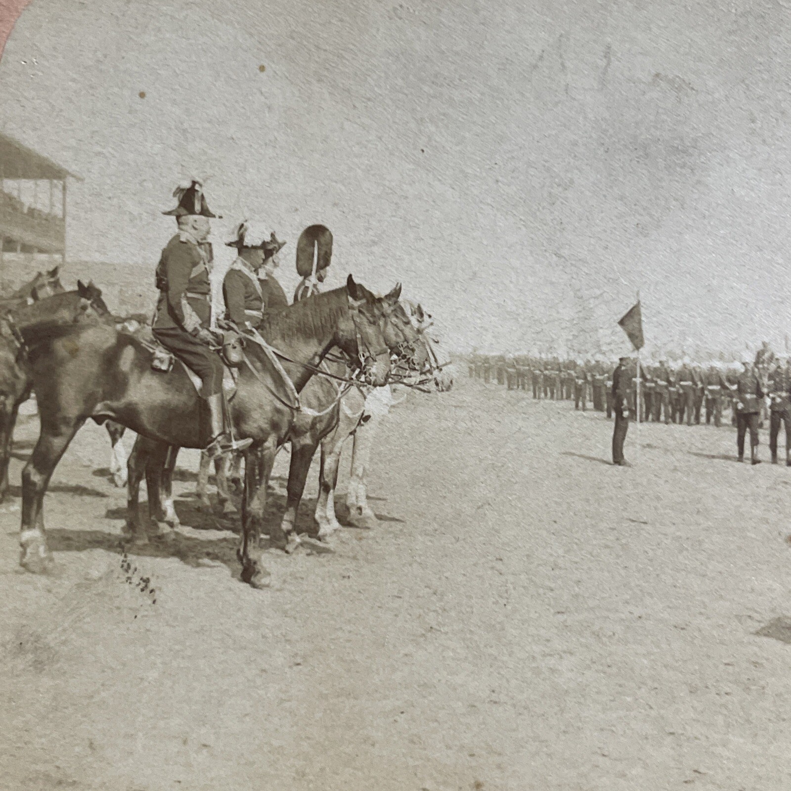 Infantry Parade Toronto Stereoview Kilburn James Davis 1902 Canada Military