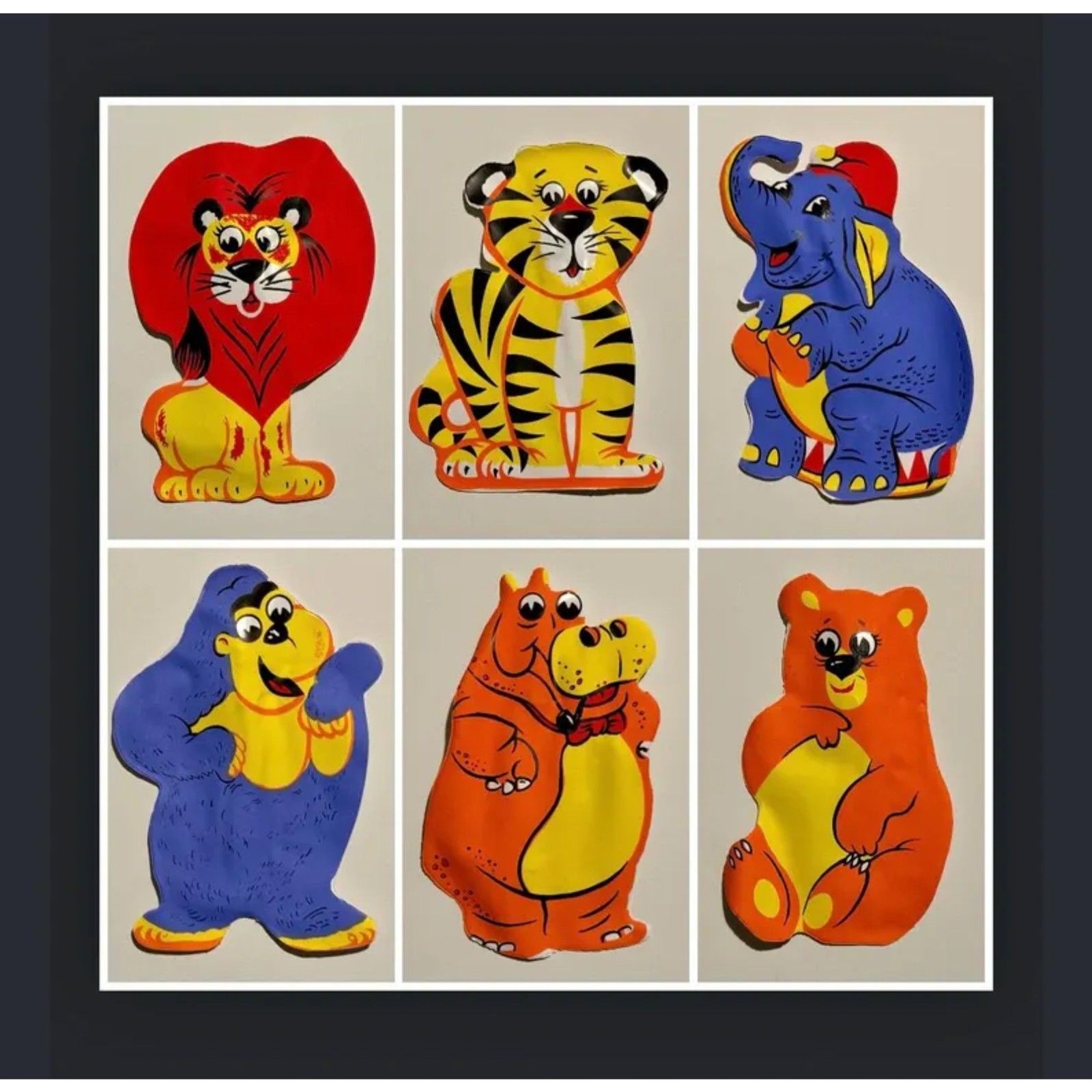 SET OF SIX 1960s Ringling Bros Barnum n Bailey Souvenir Purses