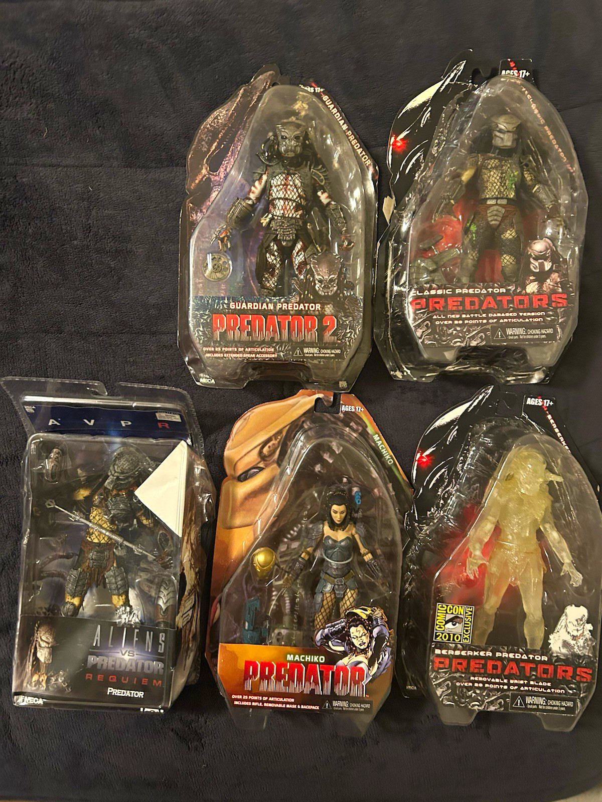 NECA Predator Figures Lot San Diego Comic-Con SDCC 2010 Exclusive