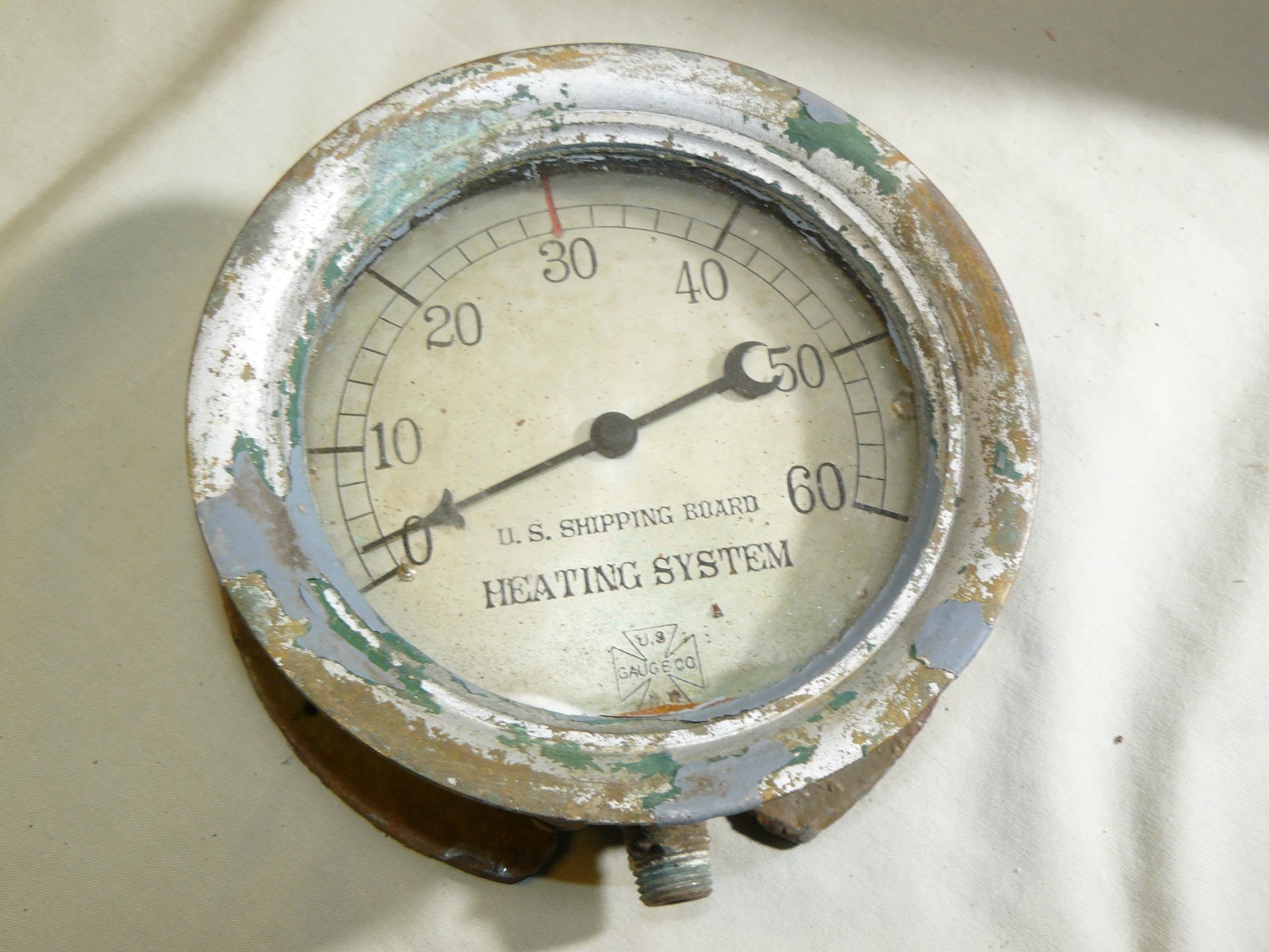 Antique U.S. Gauge Co. Brass/Bronze Gauge