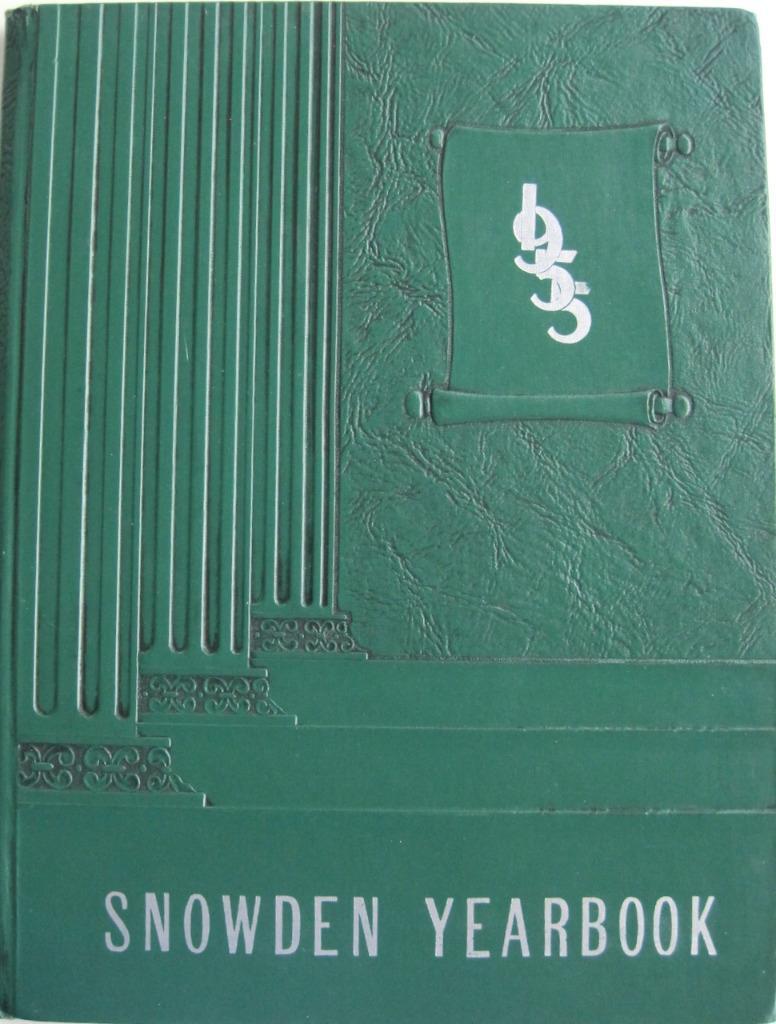 1955 Snowden Junior High Yearbook  Memphis TN HC McLean and Parkway Overton Park