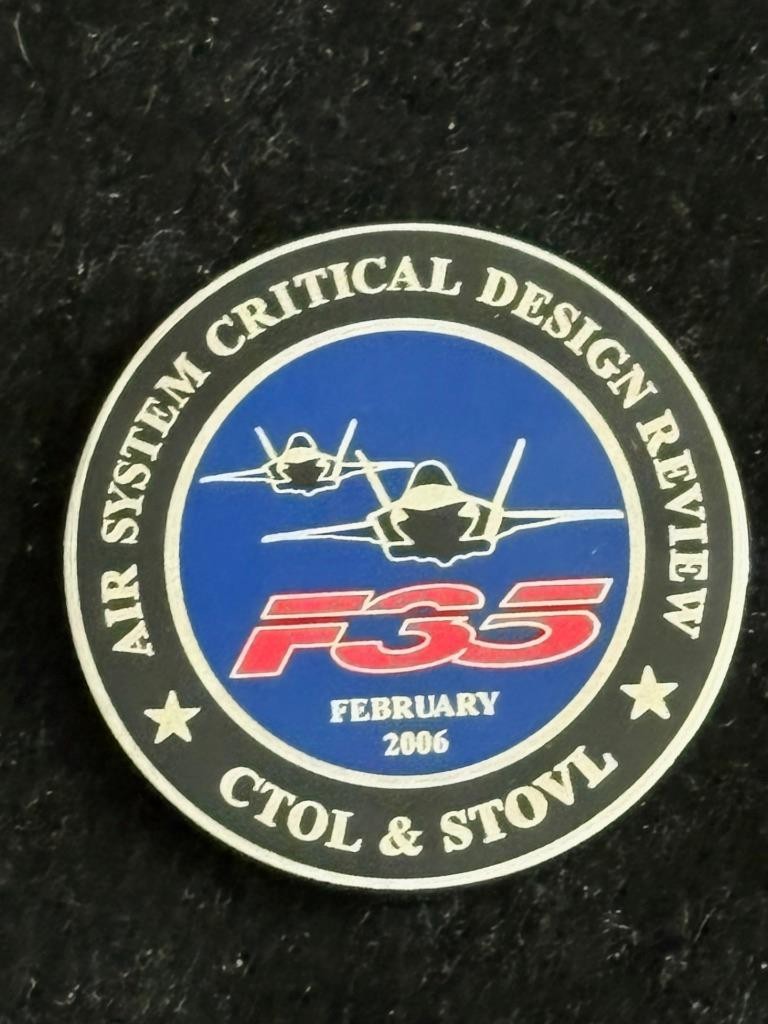 F-35 Joint Strike Fighter CTOL & STOVL 2006 Challenge Coin