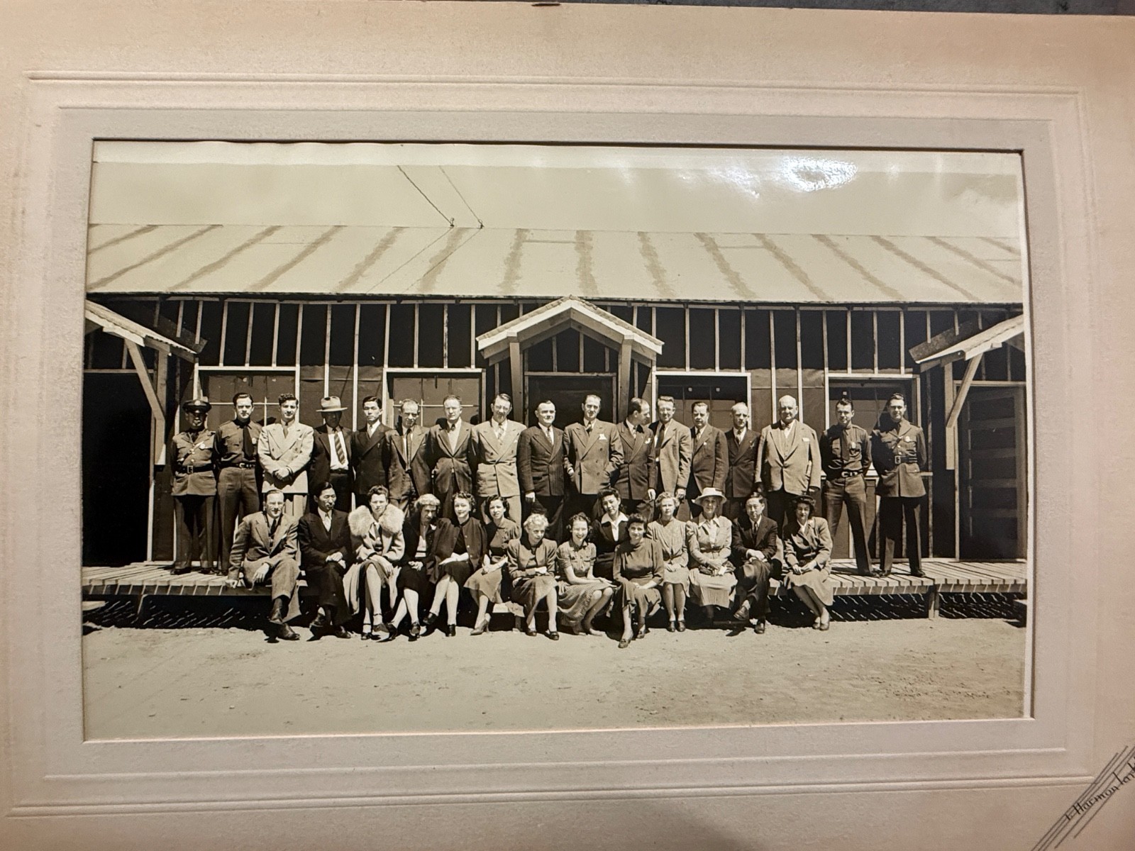 1942 WWII SantaFe New Mexico Enemy Alien Internment Camp Photo Identified Person