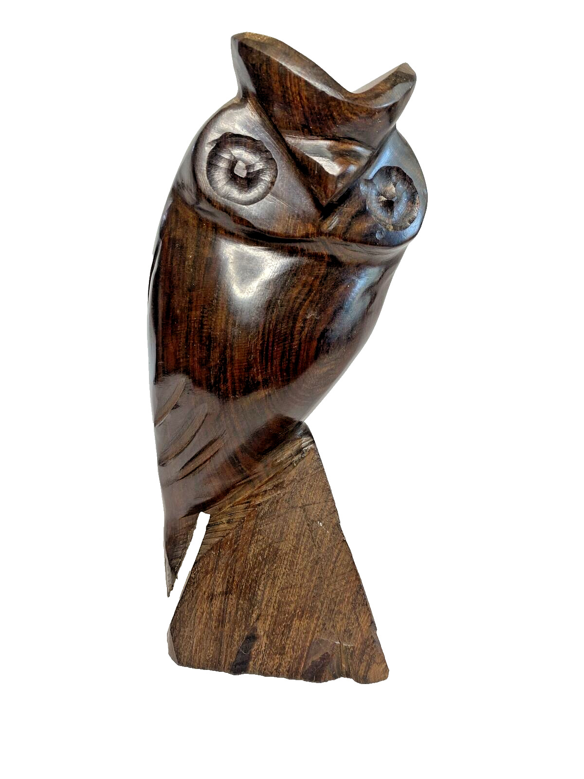 VNT MCM Solid Wood Hand Carved Owl