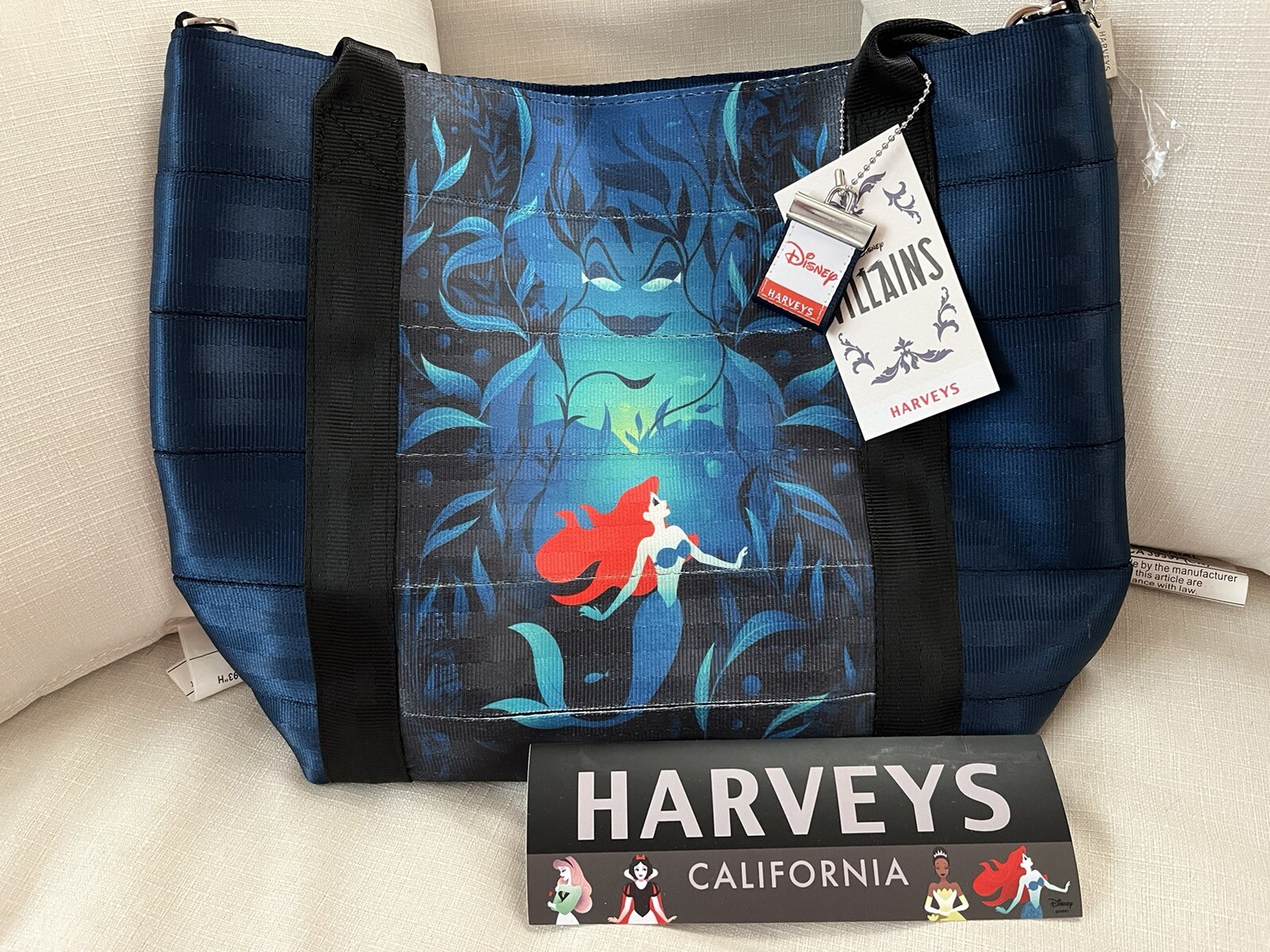 Harveys Disney Villains Ariel Ursula Poor Unfortunate Souls Medium Poster Tote