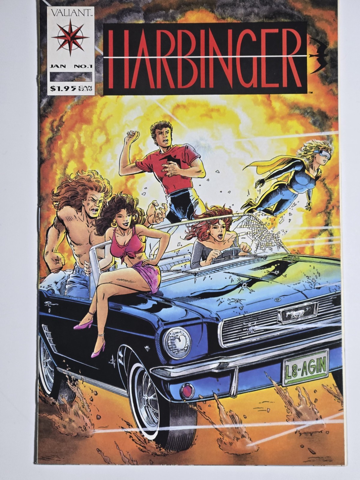 Harbinger #1 with Coupon 1992 I VF+ NM I Jim Shooter I Pre-Unity Valiant