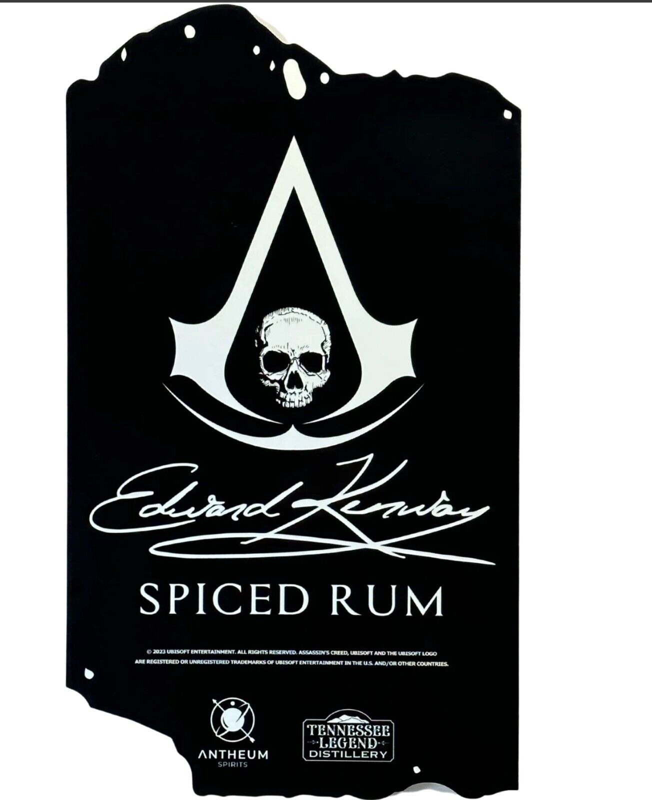 Antheum Spirits Assassins Creed Edward Kenway Spiced Rum Metal Sign 15\
